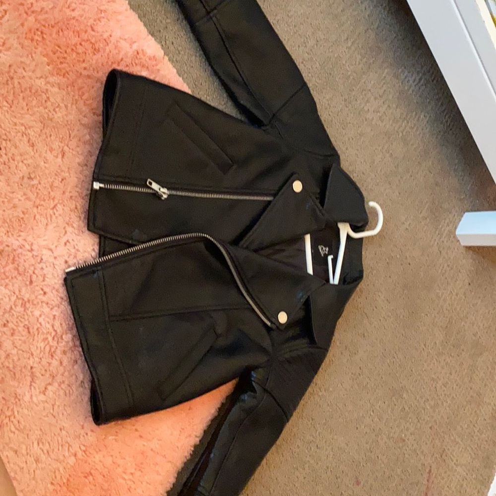 Faux leather jacket